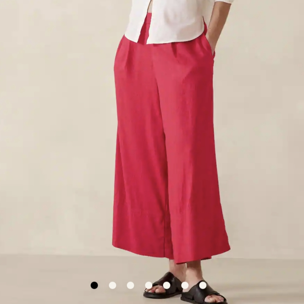 Banana Republic Factory wide-leg linen-blend pants XS, NWT